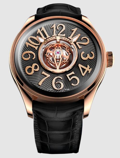 Franck Muller Grand Central Tourbillon Round Curvex CX Replica Watch Cheap Price R 46 T CTR 5N 5N Black dial